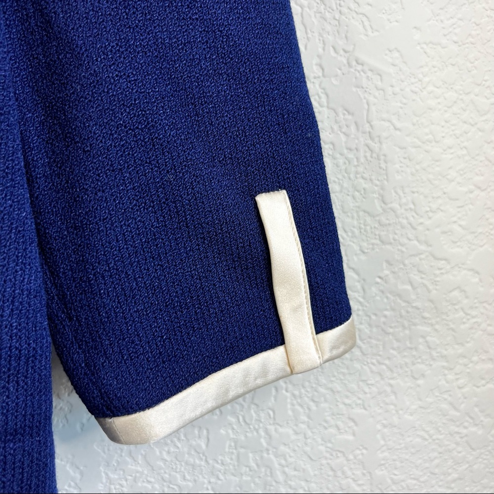St John RESORT Piped Sailor Cruise Santana Knit Blazer - Picture 5 of 6